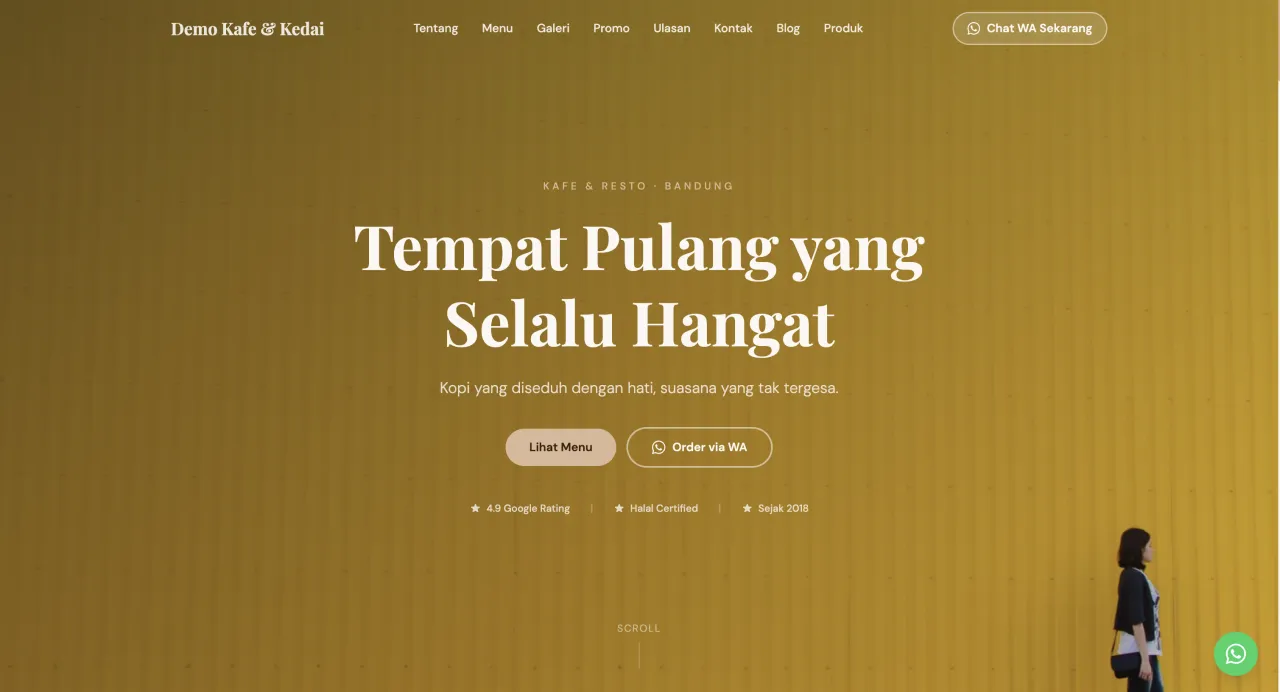 Template Kafe & Kedai