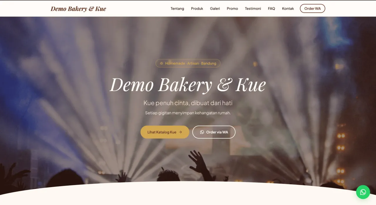 Template Bakery & Kue