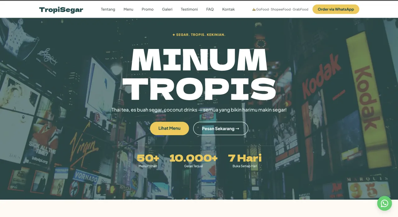 Template TropiSegar — Minuman Tropis