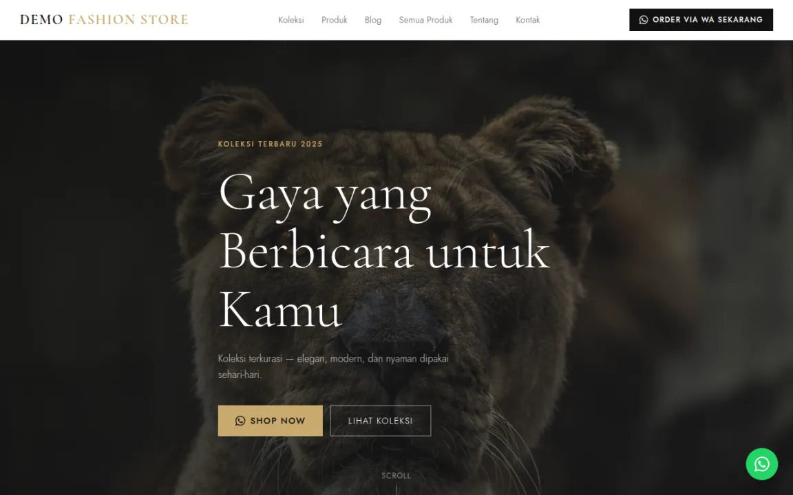 Template Fashion & Pakaian