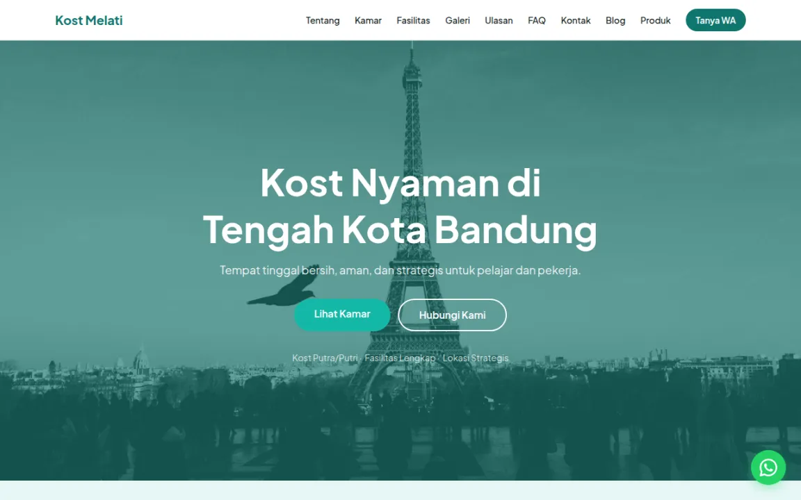 Template Kost & Penginapan
